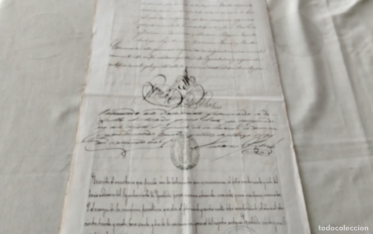 Manuscritos antiguos: IGUALADA MANUSCRITO CON TIMBROLOGIA A&Ntilde;O 1871 , 2 PG - Foto 7