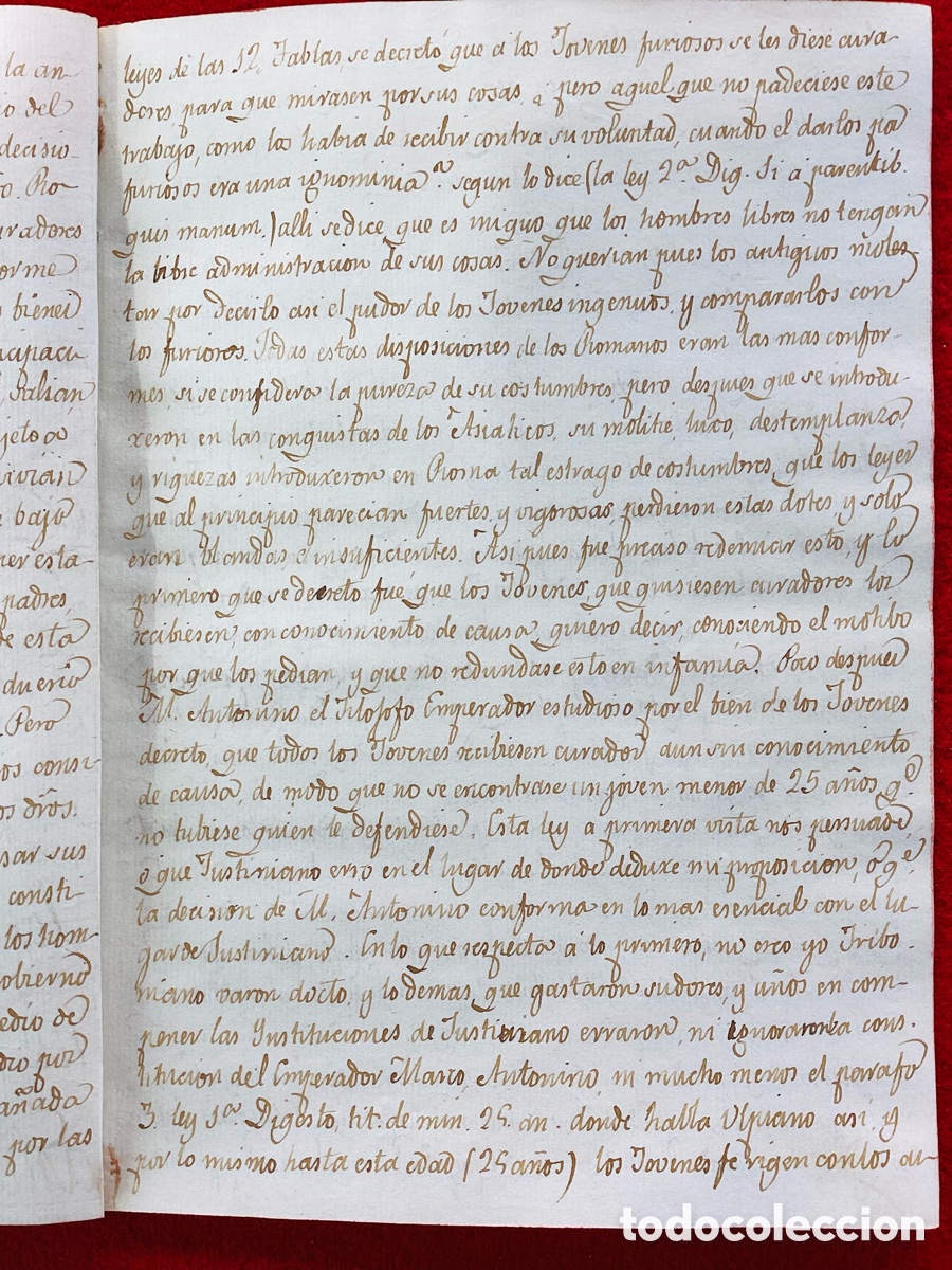 Manuscritos antiguos: Manuscrito le&iacute;do previo a licenciatura - Foto 2