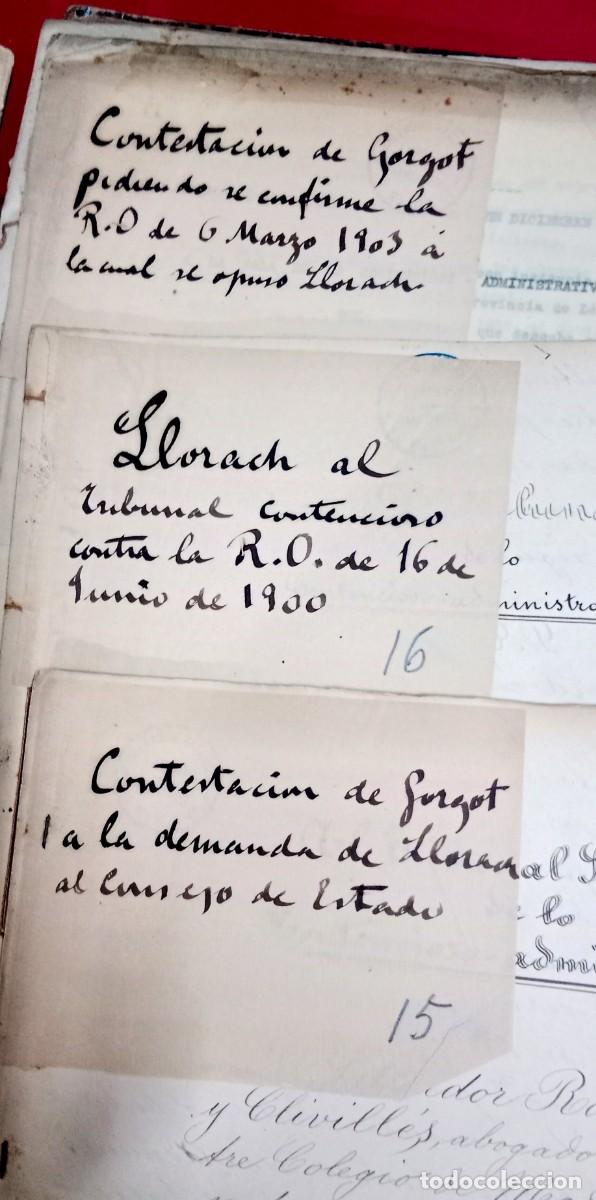 Manuscritos antiguos: AGUAS - RUBINAT - LLORACH - DOSSIER Y PLANOS - 1908 - Foto 7