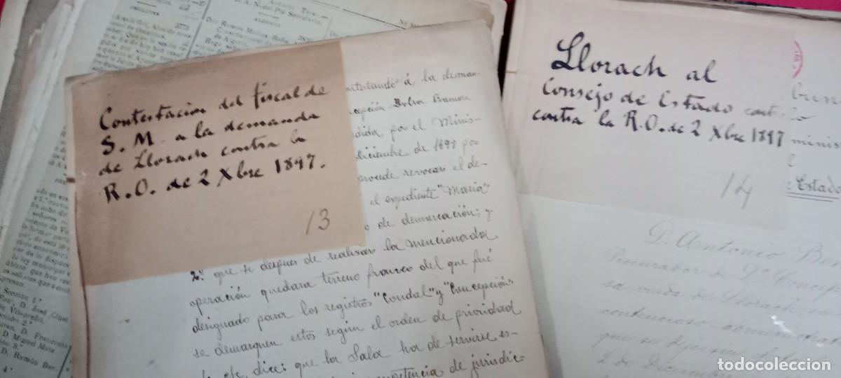 Manuscritos antiguos: AGUAS - RUBINAT - LLORACH - DOSSIER Y PLANOS - 1908 - Foto 9