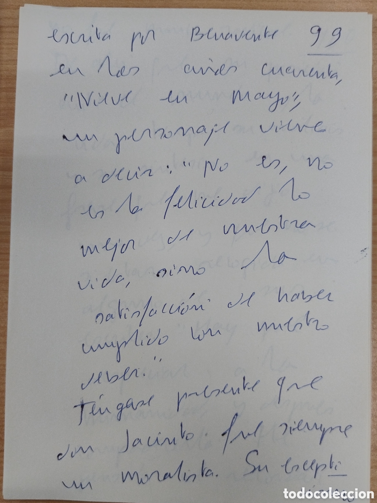 Manuscritos antiguos: Manuscrito original de MANUEL DIAZ CRESPO (1911-1993) - Foto 5