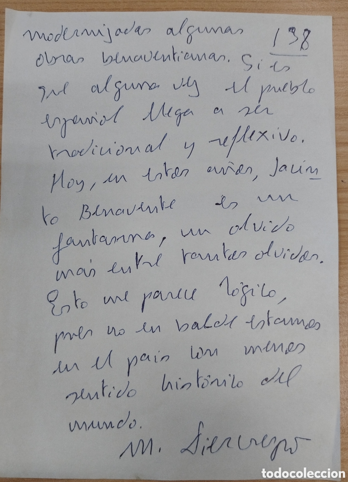 Manuscritos antiguos: Manuscrito original de MANUEL DIAZ CRESPO (1911-1993) - Foto 6