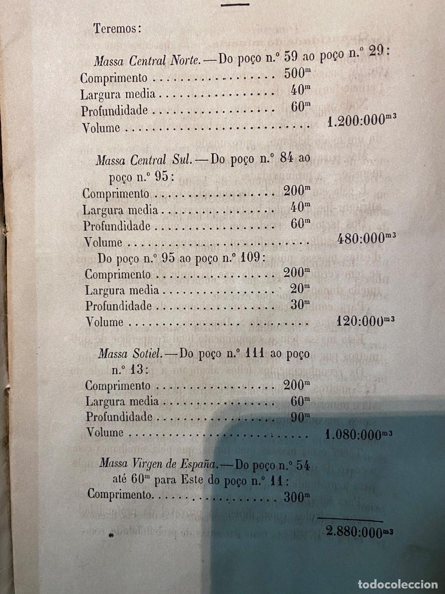Manuscritos antiguos: Sotiel Coronada, Informe de 20 de Junio de 1883, con Mapa ( en Portugues) - Foto 2