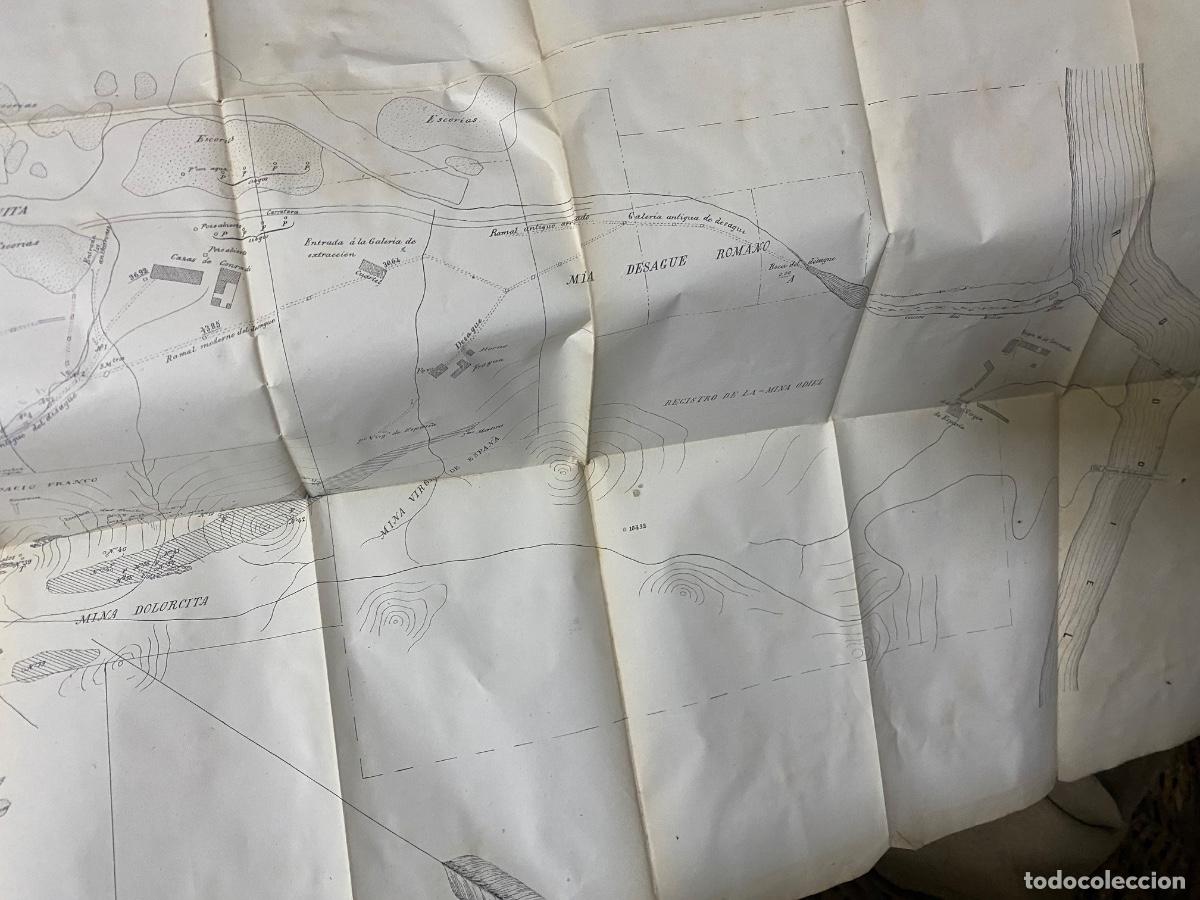 Manuscritos antiguos: Sotiel Coronada, Informe de 20 de Junio de 1883, con Mapa ( en Portugues) - Foto 8