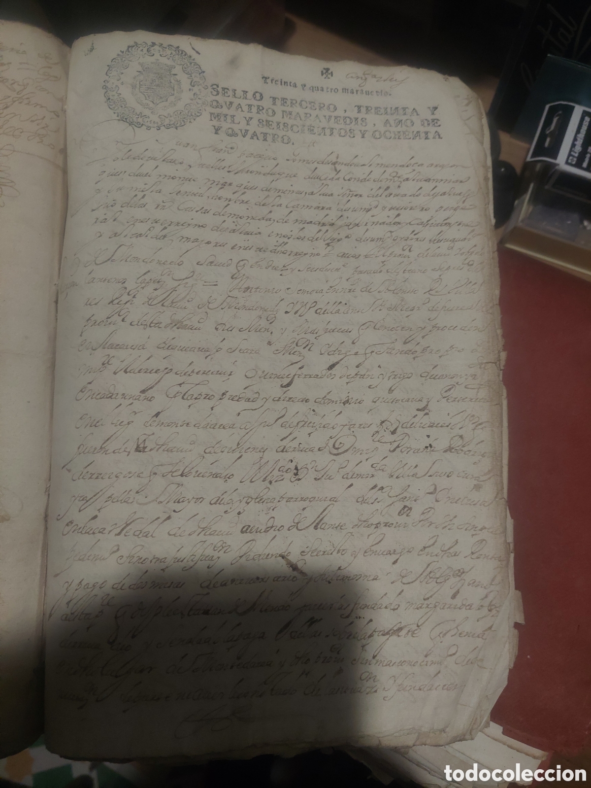Manuscritos antiguos: Misas aniversario pagadas 1684 - Foto 14