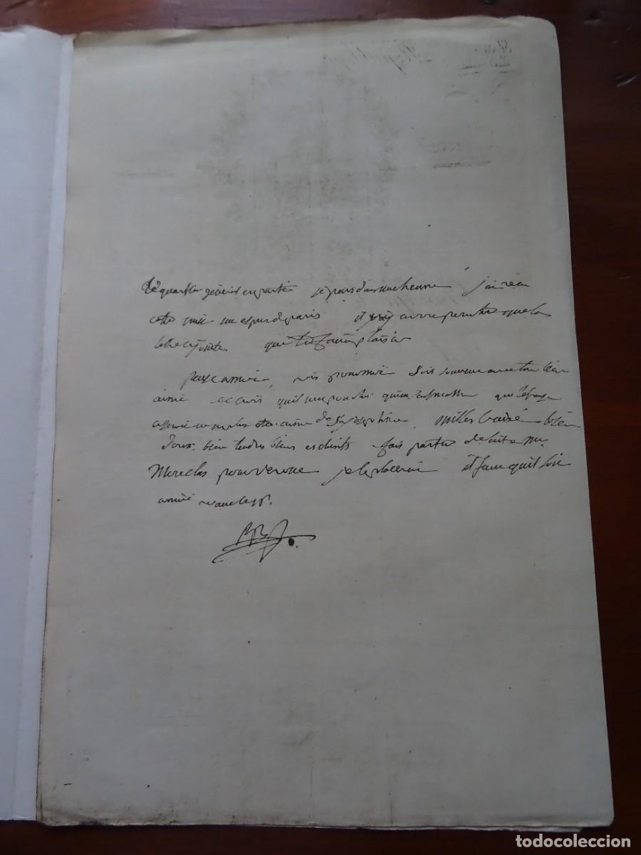 Manuscritos antiguos: Napole&oacute;n, Lettre a Josephine, facs&iacute;mil - Foto 3