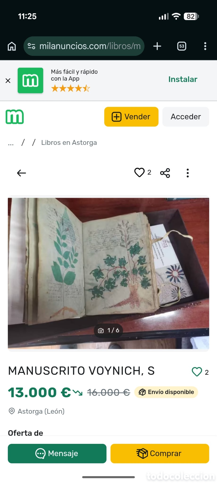 Manuscritos antiguos: MANUSCRITO VOYNICH, S. XV - Foto 3