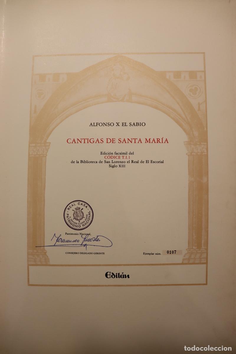 Manoscritti antichi: &rdquo;Cantigas de Santa Mar&iacute;a&rdquo; de Alfonso X &rdquo;el Sabio&rdquo;, con la reproducci&oacute;n facsimilar del c&oacute;dice