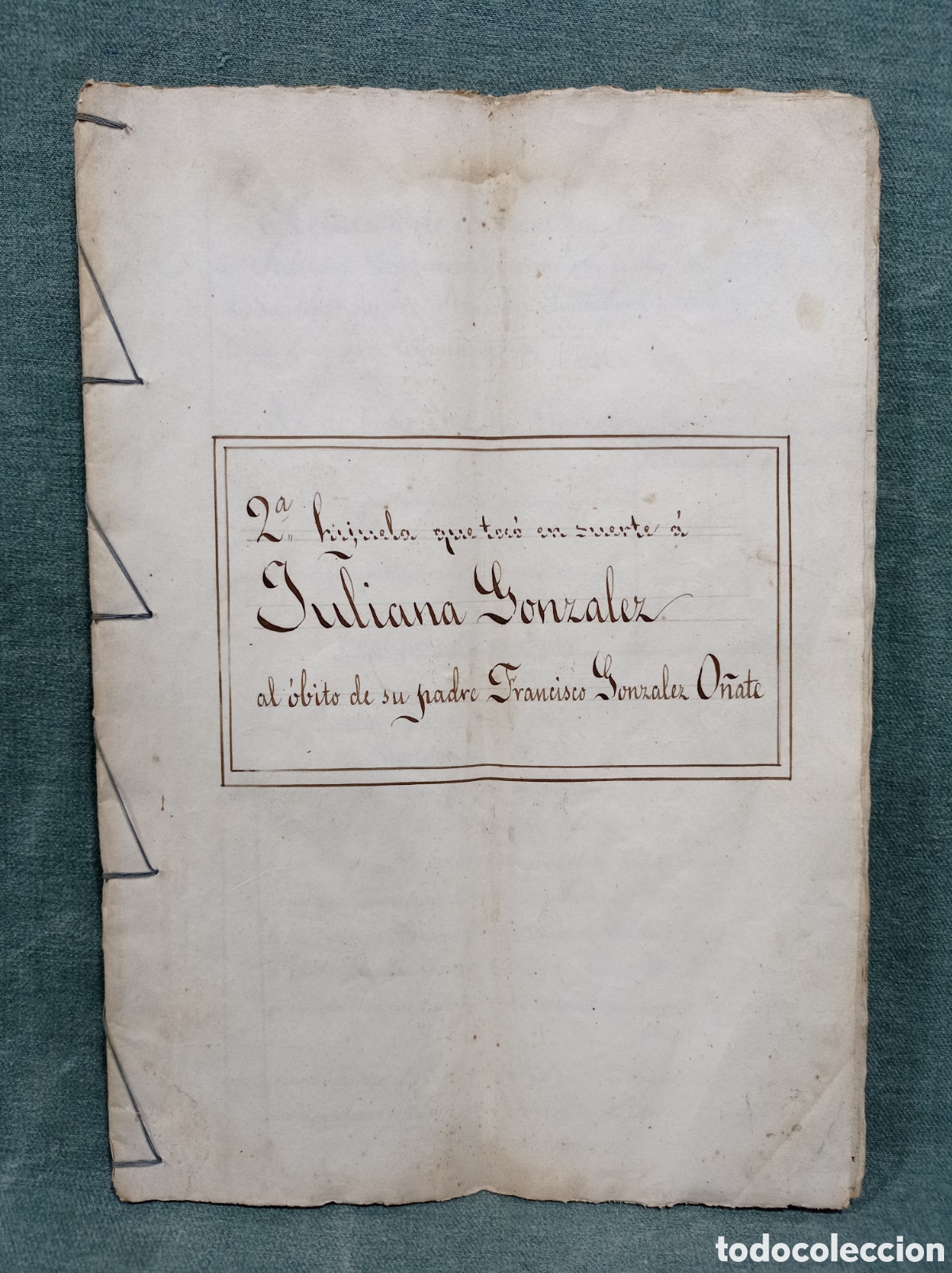 Manuscritos antiguos: AUTOL - LA RIOJA - 1886 - HIJUELA - DOCUMENTO ANTIGUO - Foto 1