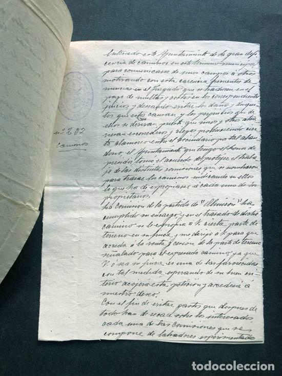 Manuscritos antiguos: DOCUMENTOS COMISI&Oacute;N PARA MARCAR CAMINOS A&Ntilde;O 1918 / BU&Ntilde;UEL / NAVARRA - Foto 2