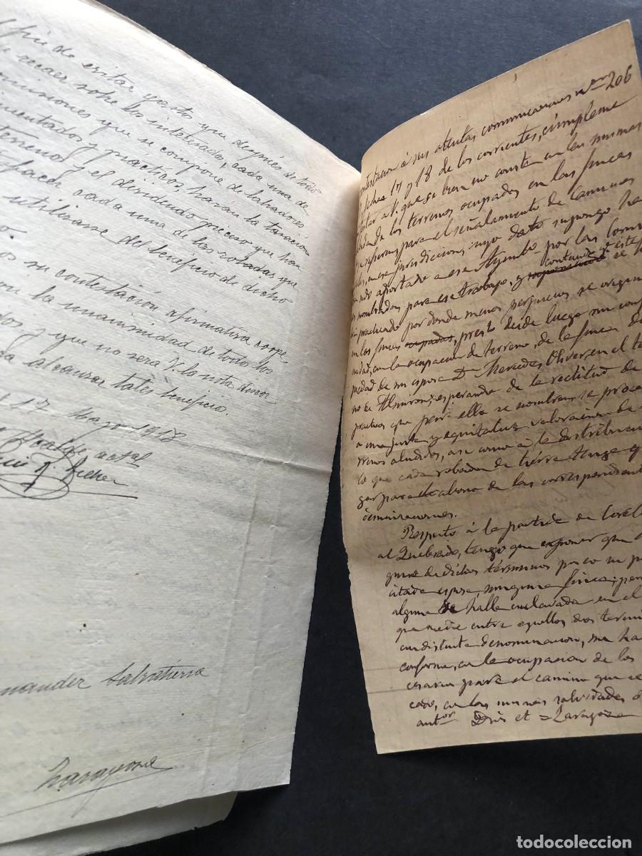 Manuscritos antiguos: DOCUMENTOS COMISI&Oacute;N PARA MARCAR CAMINOS A&Ntilde;O 1918 / BU&Ntilde;UEL / NAVARRA - Foto 3