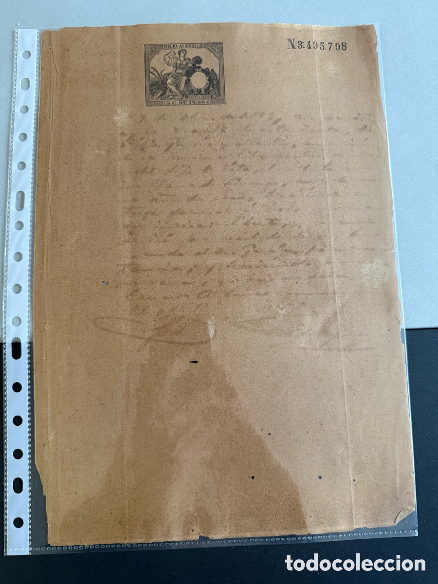 Manuscritos antiguos: Manuscrito de la CUBA ESPA&Ntilde;OLA. 1882-83 - Foto 1