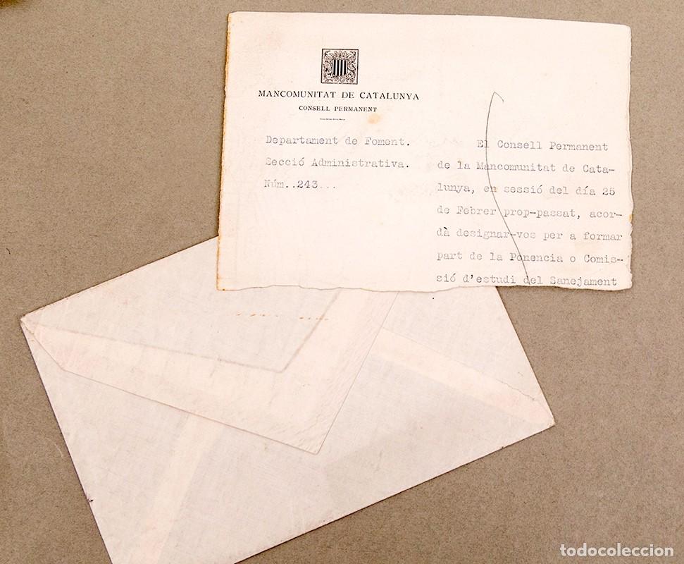 Manuscritos antiguos: PRAT DE LA RIBA - CARTA AUT&Oacute;GRAFA - 1915 - Foto 2