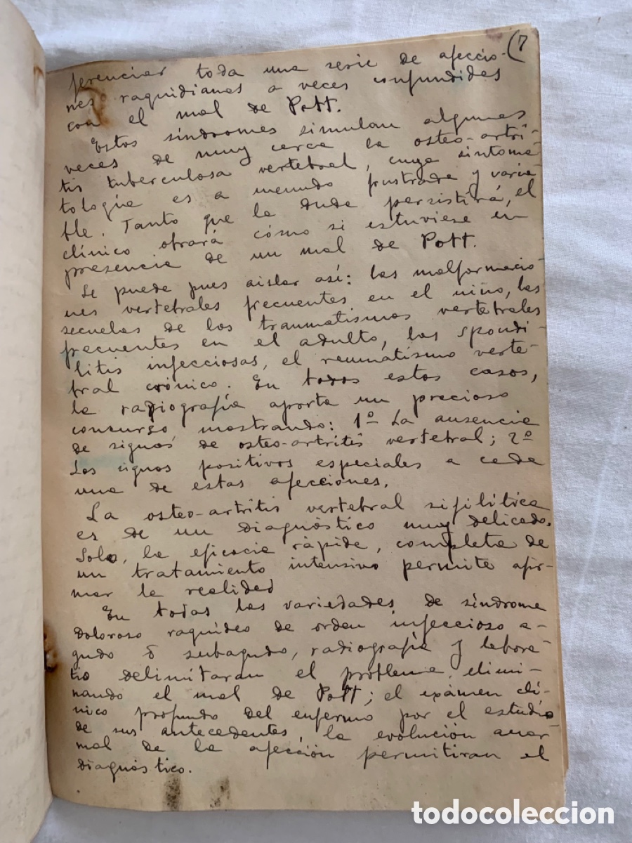 Manuscritos antiguos: Manuscritos medicas Antiguas numeradas de 1 a 8 - Foto 7