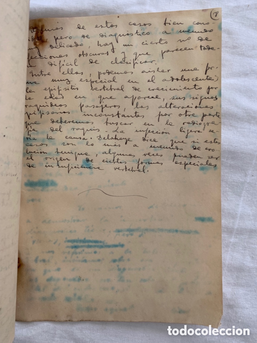 Manuscritos antiguos: Manuscritos medicas Antiguas numeradas de 1 a 8 - Foto 8
