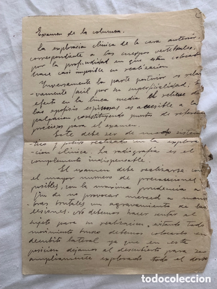 Manuscritos antiguos: Lote Manuscritos M&eacute;dicos antiguos Valencia 1920