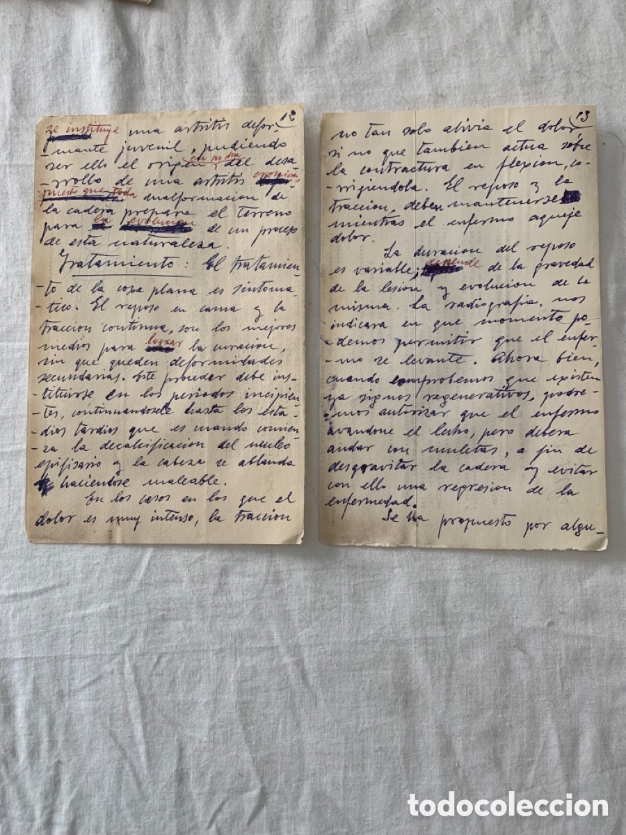 Manuscritos antiguos: Documentos Medicos Manuscritos antiguos. - Foto 15