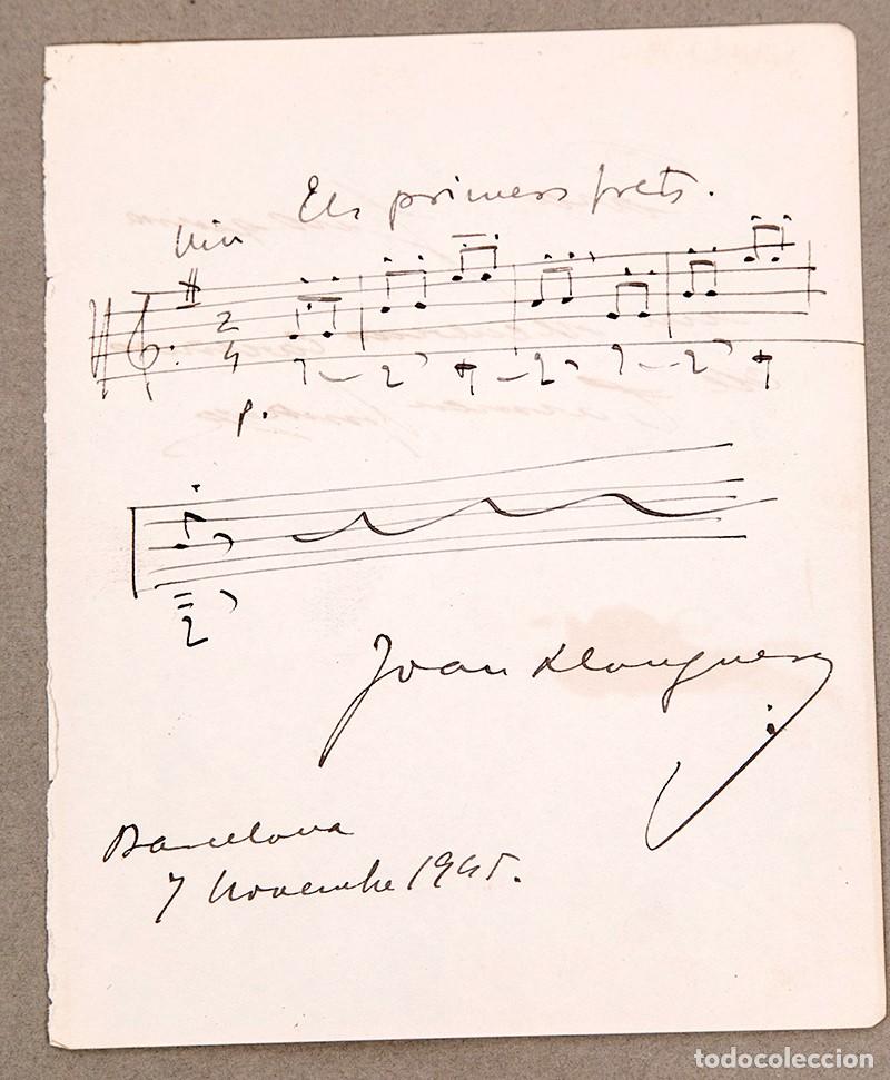 Manuscritos antiguos: CARMEN AMAYA - DEDICATORIA AUT&Oacute;GRAFA - C. 1945