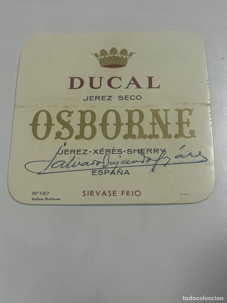 Manuscritos antiguos: SIGNED, AUTOGRAPH, FIRMA, ETIQUETA FIRMADA POR SALVADOR BUJANDA, SUBDIRECTOR GENERAL DE LA GUARDIA.