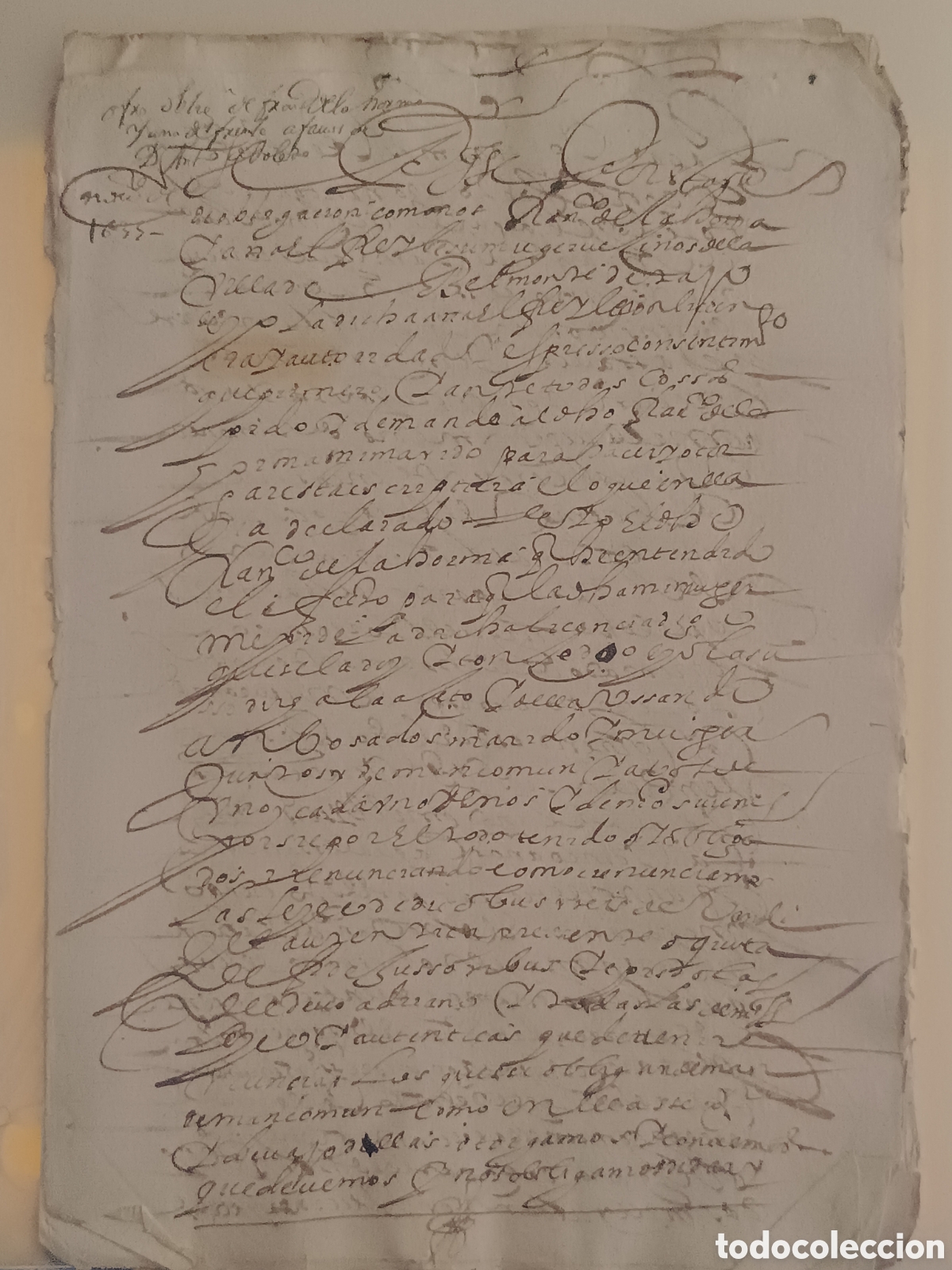 Manuscritos antiguos: MANUSCRITO 1628 BELMONTE DE TAJO OBLIGACION A FAVOR ANTONIO DE TOLEDO DEL AGUILA Y CARTA EJECUTORIA