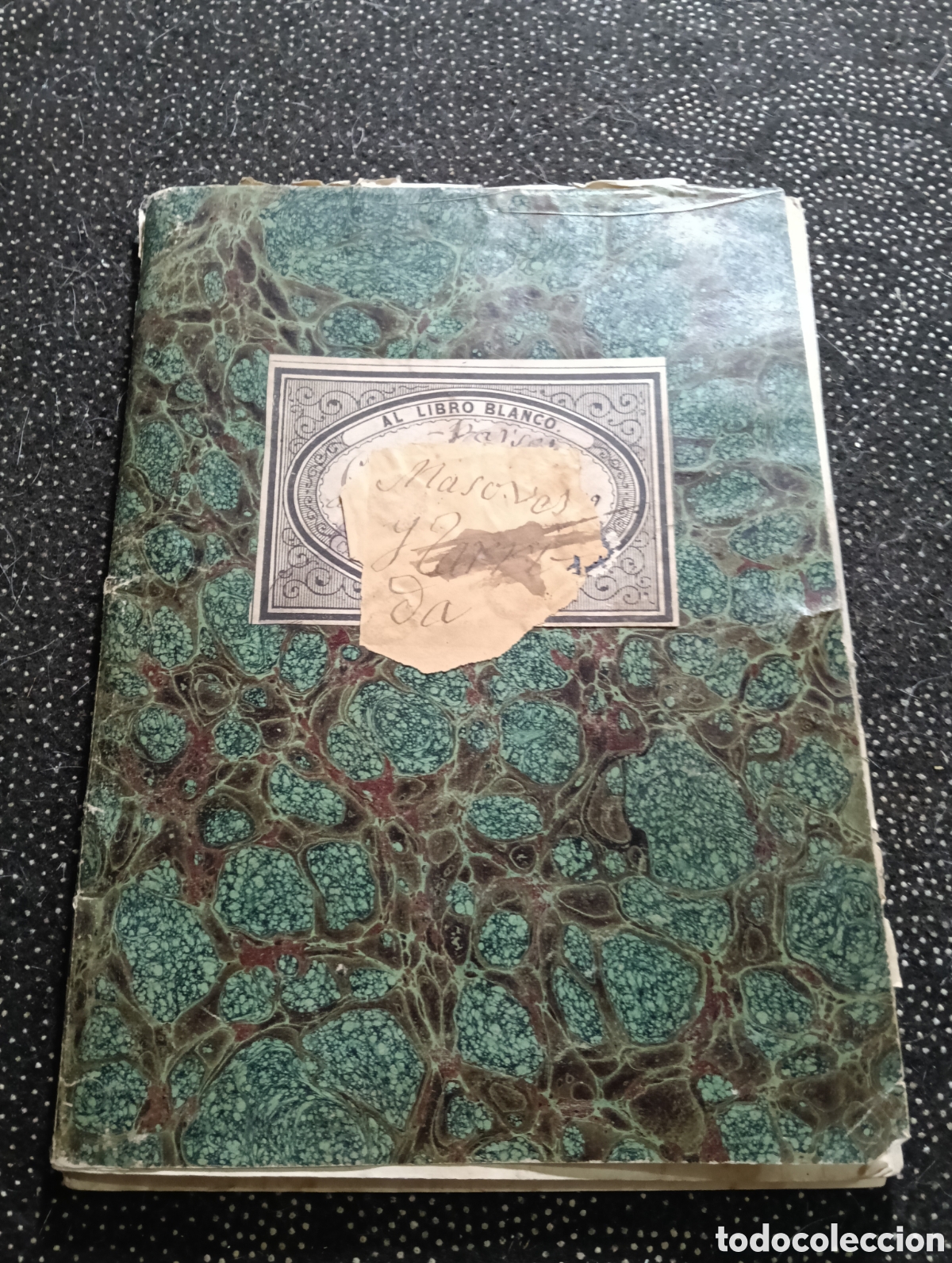 Manuscritos antiguos: Libreta de cuentas desde 1867 con 13 recibos manuscritos de Villafranca del Panades