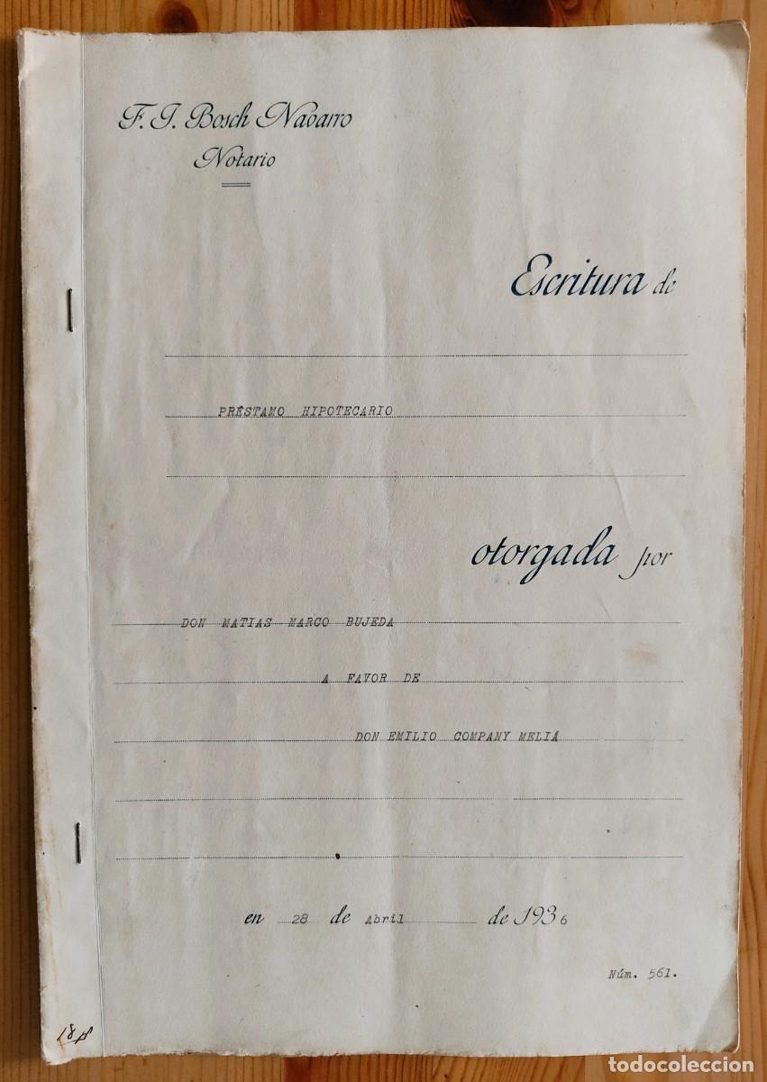 Manuscritos antiguos: VALENCIA A&Ntilde;O 1936 - 3 SELLOS PEGADOS DE 2&ordm; 25 C&Eacute;NTIMOS - PR&Eacute;STAMO ENTRE PARTICULARES