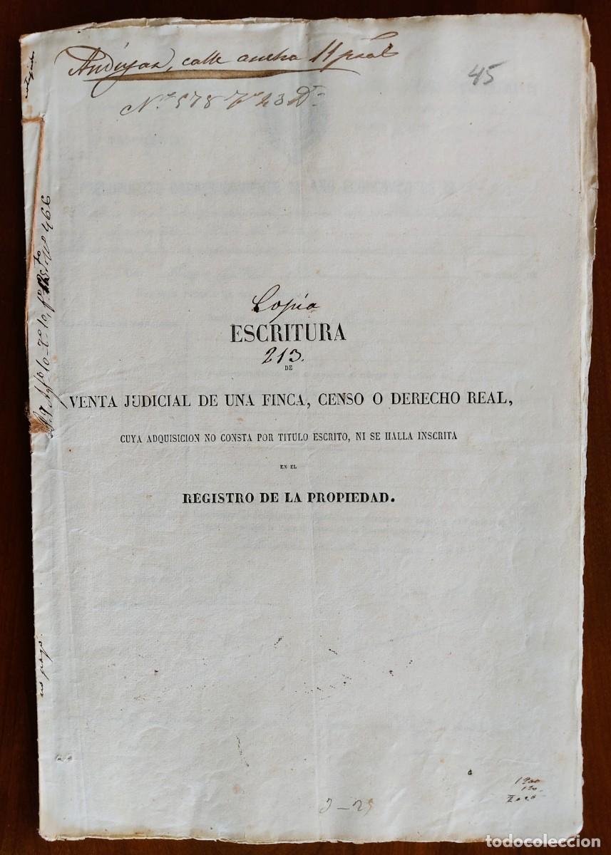 Manuscritos antiguos: VALENCIA A&Ntilde;O 1887 Y OTROS - SELLO 11&ordf; CLASE DE 75 C. Y OTROS - VENTA JUDICIAL FINCA