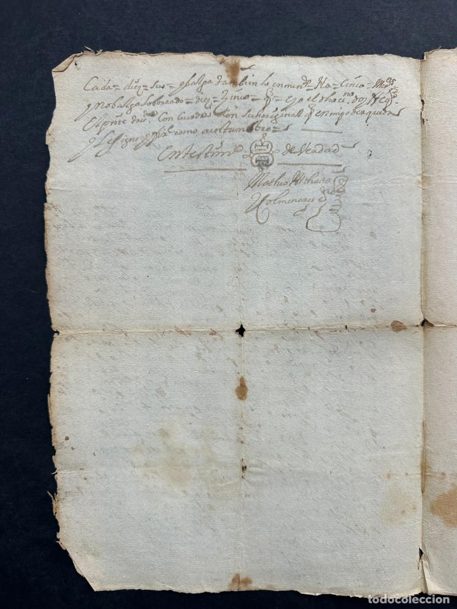 Manuscritos antiguos: a&ntilde;o 1689 - TESTAMENTO BARTOLOME DE ARANGUREN Y JERONIMA DE AYANZ Y URETA - NAVARRA - Foto 2