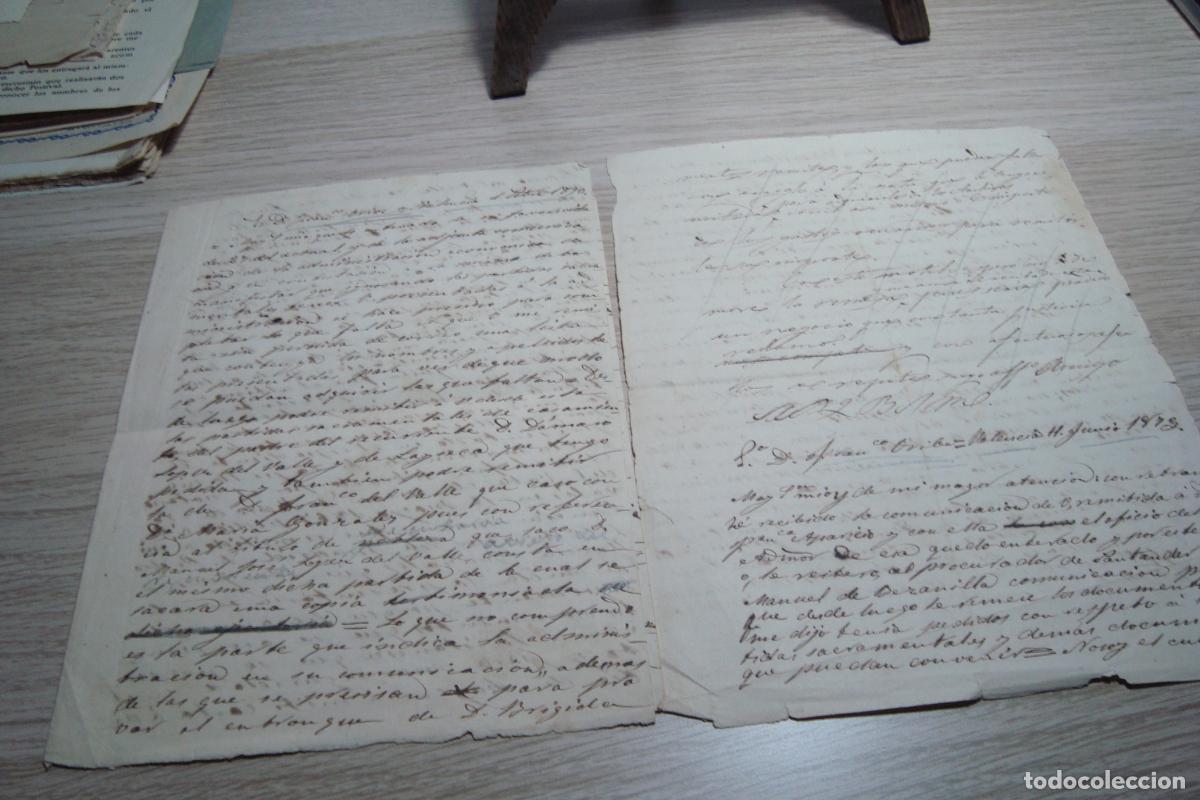 Manuscritos antiguos: ANTIGUAS CARTAS MANUSCRITAS ENVIADAS A FRANCISCO DE ORIVE FECHADAS EN VALENCIA 1873.