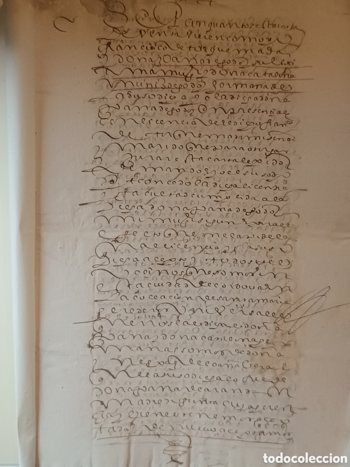 Manuscritos antiguos: MANUSCRITO 1611 CORDOBA. VENTA DE CENSO 60.000 MARAVED&Iacute;S. GOGOY, VELASCO Y TORQUEMADA 8 FOLIOS