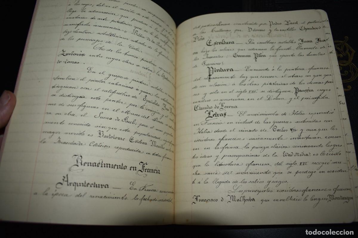 Manuscritos antiguos: Dos cuadernos escolares. - Foto 4