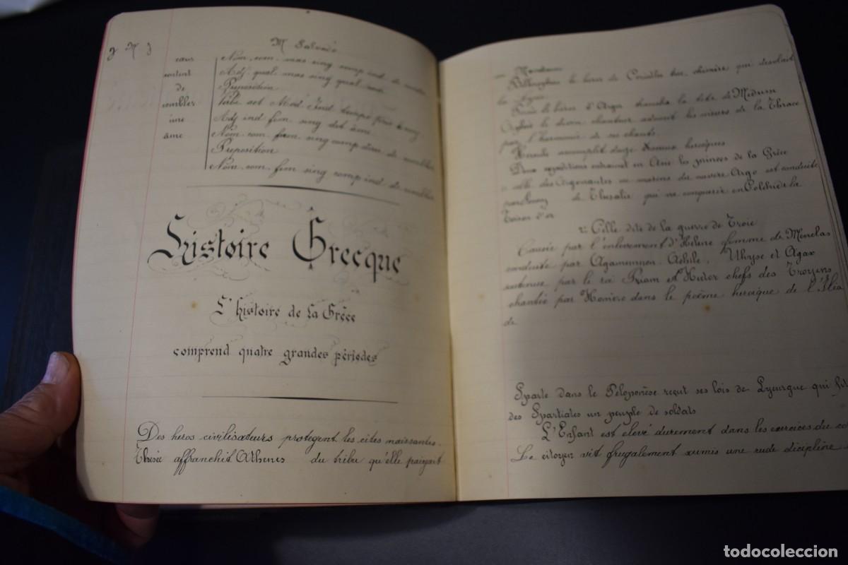 Manuscritos antiguos: Dos cuadernos escolares. - Foto 10