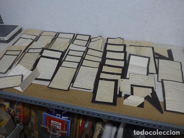Manuscritos antiguos: Lote de 46 antiguas cartas de luto, siglo XIX a a&ntilde;os 20s, Marques de Mori, Badalona, Martorell