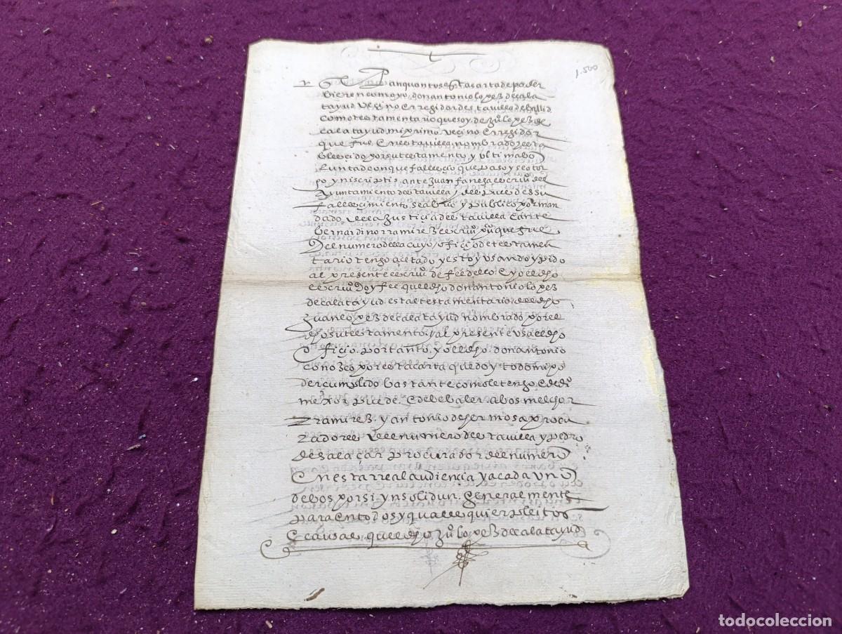 Manoscritti antichi: AD22, Antiguo Documento Manuscrito, S. XVI, Valladolid, castellano antiguo, marca de agua y r&uacute;bricas