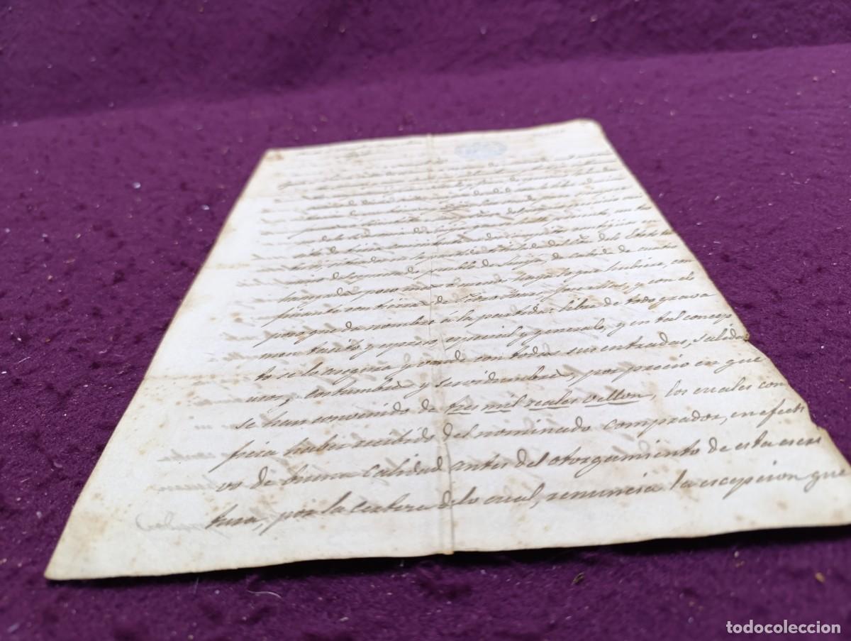 Manuscritos antiguos: AD31, Antiguo Documento Manuscrito, 1807, Benisa, con sellos y firmas / r&uacute;bricas