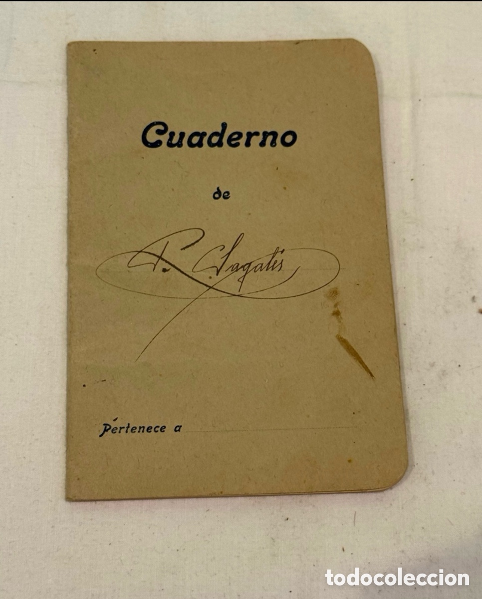 Manuscritos antiguos: Antigua libreta manuscrita y firmada . Ver fotos