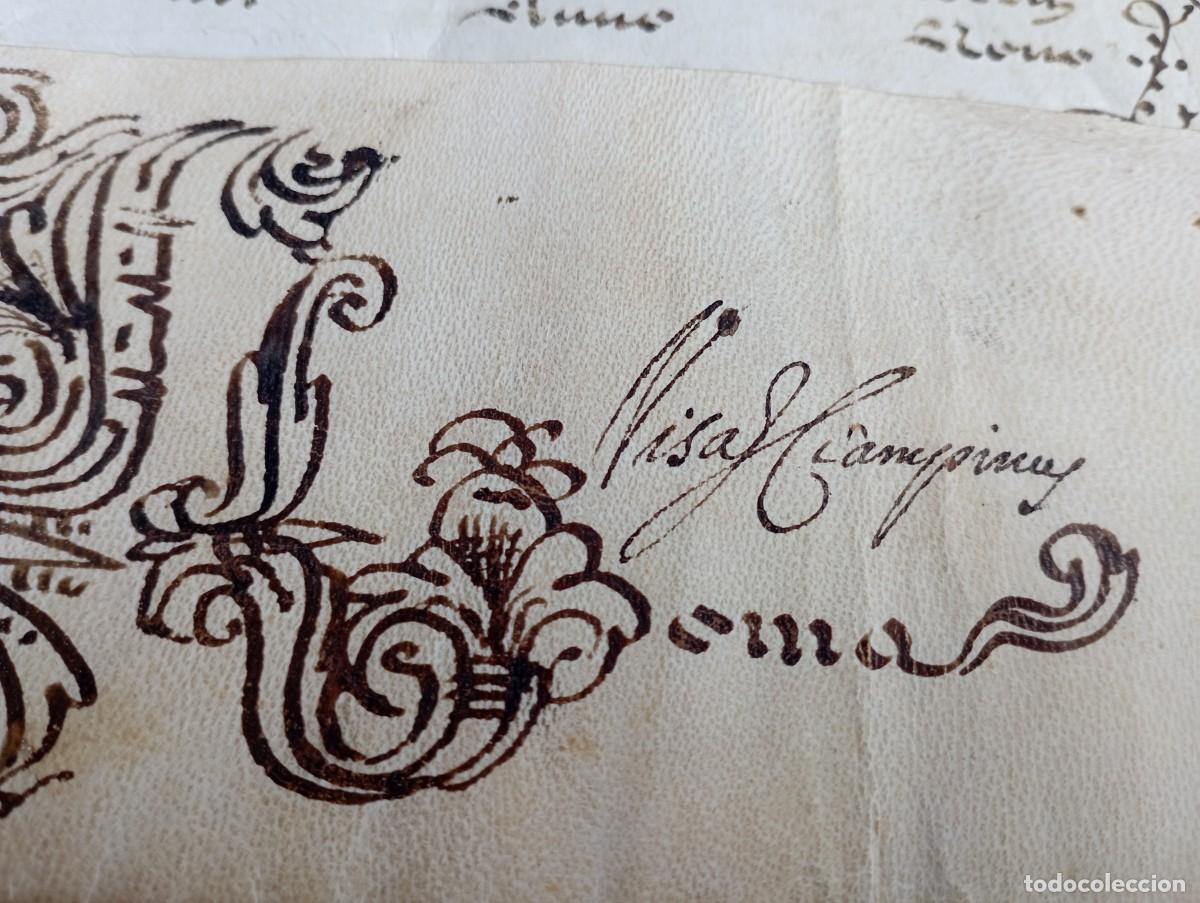 Manuscritos antiguos: Bula del Papa Alejandro VII. Siglo XVIII. - Foto 6
