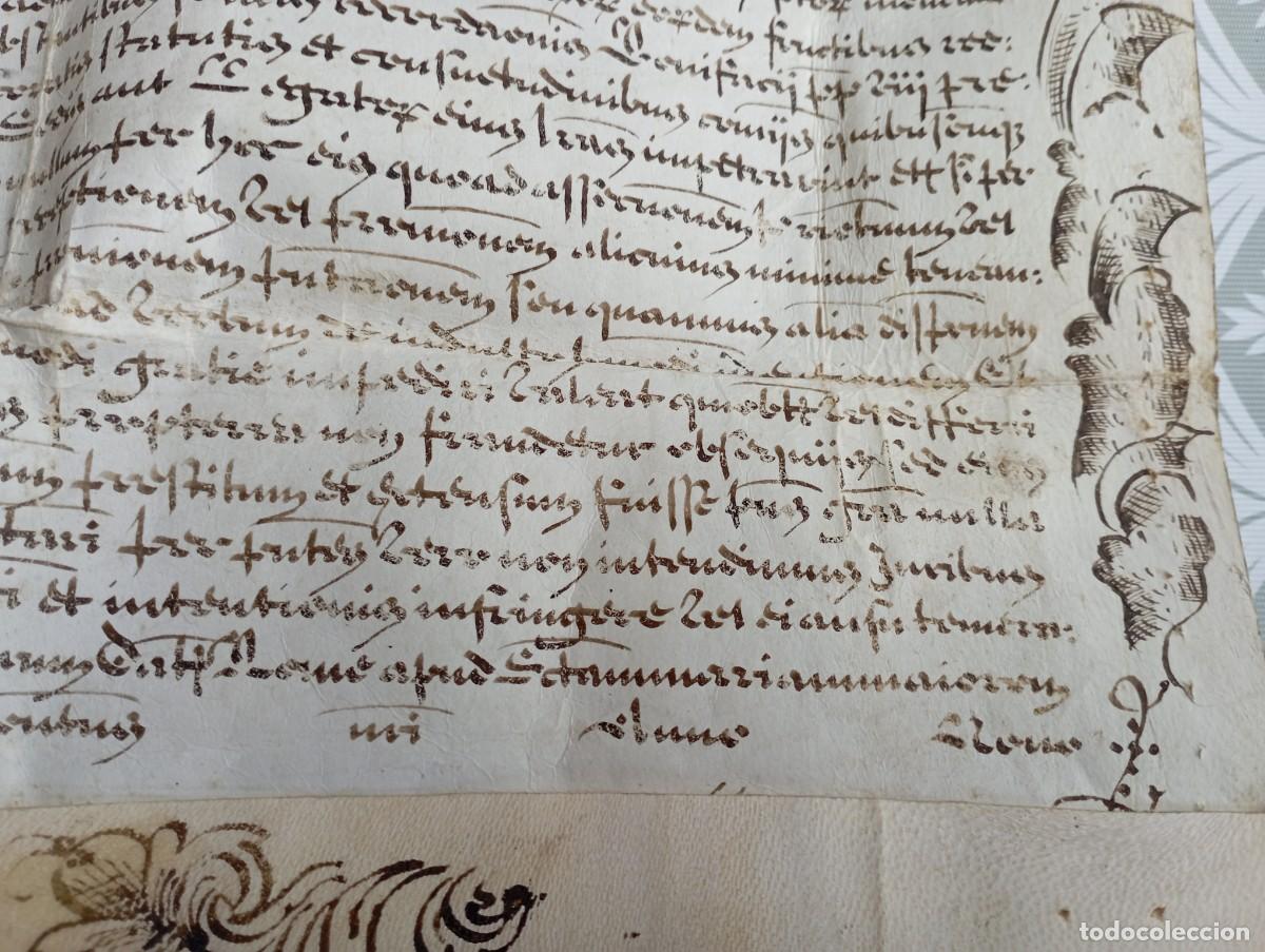 Manuscritos antiguos: Bula del Papa Alejandro VII. Siglo XVIII. - Foto 7