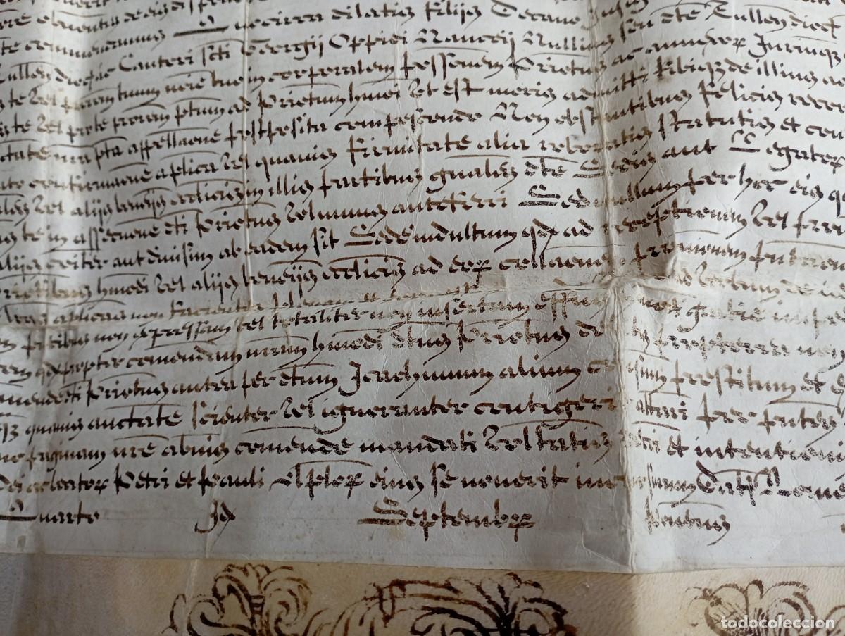 Manuscritos antiguos: Bula del Papa Alejandro VII. Siglo XVIII. - Foto 8