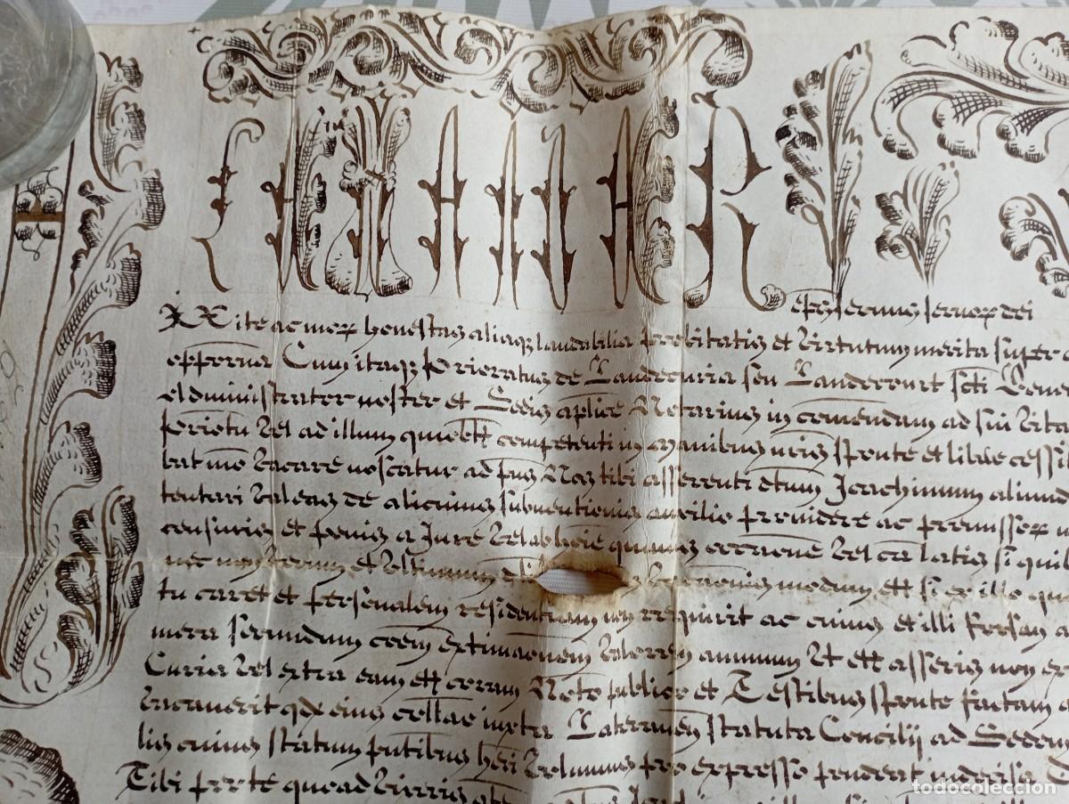 Manuscritos antiguos: Bula del Papa Alejandro VII. Siglo XVIII. - Foto 16