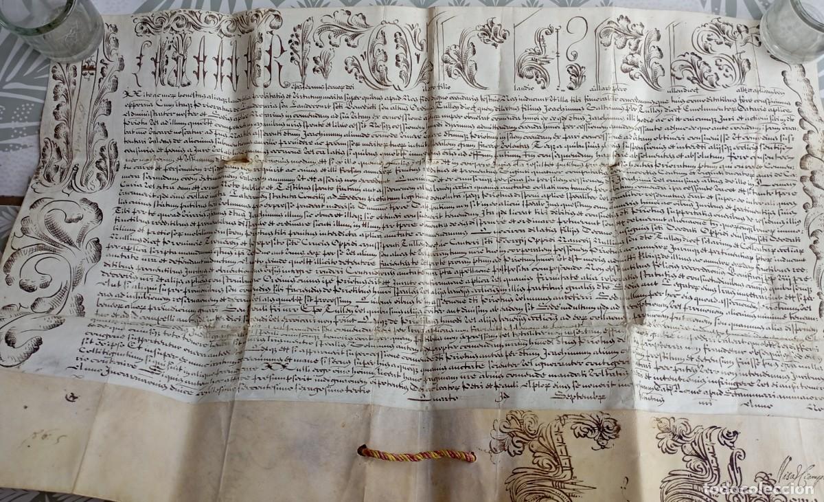 Manuscritos antiguos: Bula del Papa Alejandro VII. Siglo XVIII. - Foto 17