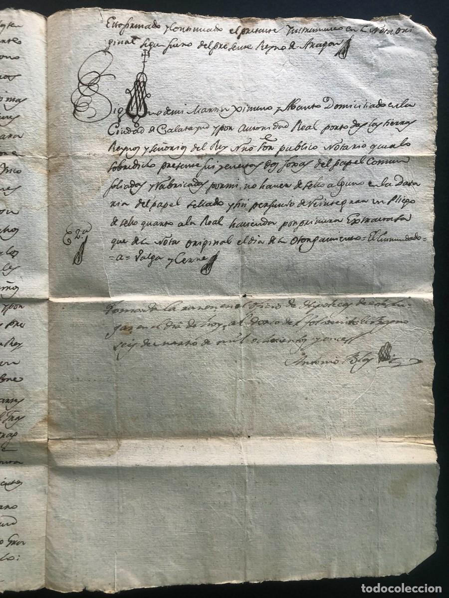 Manuscritos antiguos: MANUSCRITO 1810 / SOBRE TESTAMENTO FAMILIA GRACIAN DE SABI&Ntilde;&Aacute;N ( ZARAGOZA ) CALATAYUD
