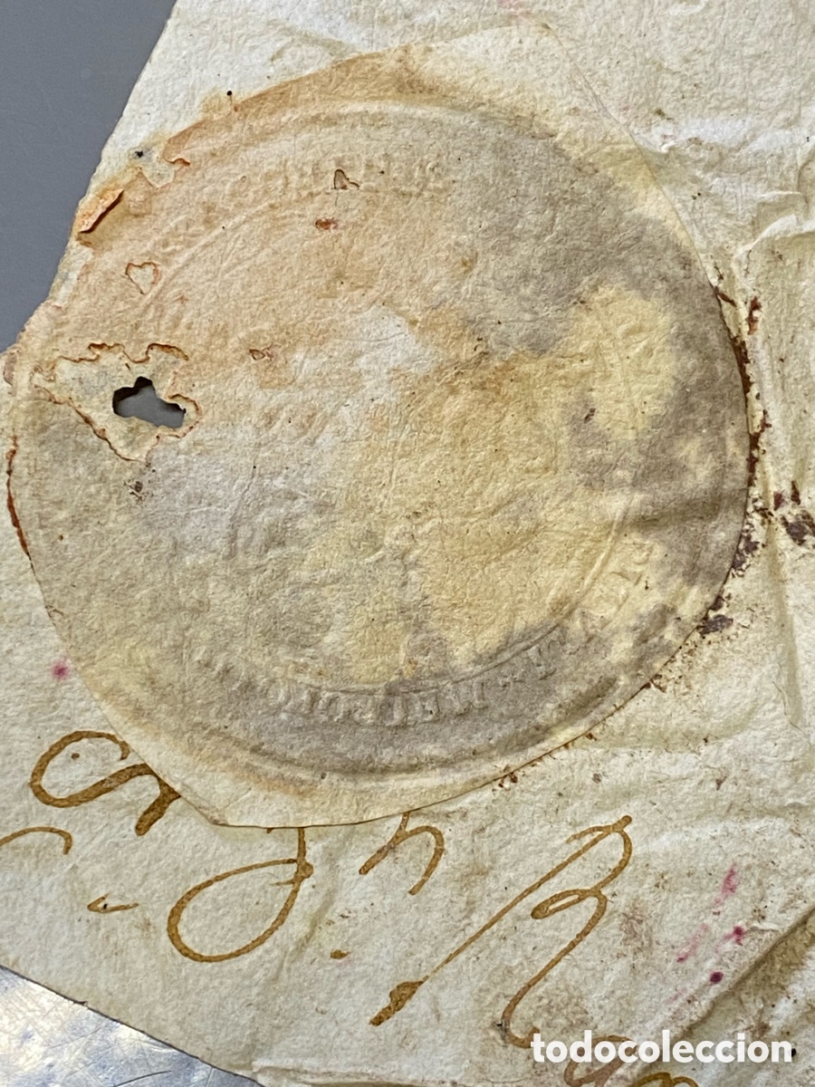Alte Manuskripte: Carta Metropolitana de Tarragona 1777 con sello Nombramiento Obreros de la Iglesia de Reus S. XVIII
