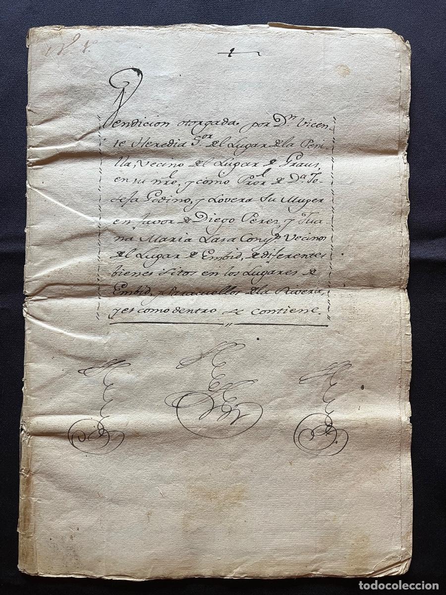 Manuscritos antiguos: Huesca (1790). Vicente de Heredia Alem&aacute;n, Se&ntilde;or de Lapenilla.