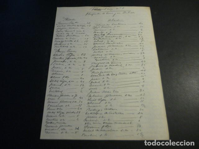 Manuscritos antiguos: CORIA CACERES RELACION DE MORISCOS DE CORIA Y SU PARTIDO 6 CUARTILLAS MANUSCRITAS A DOBLE CARA