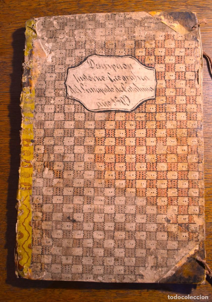 Manuscritos antiguos: Descripci&oacute;n hist&oacute;rico-geogr&aacute;fica del Principado de Catalu&ntilde;a, a&ntilde;o 1809. 94 p&aacute;ginas en folio.