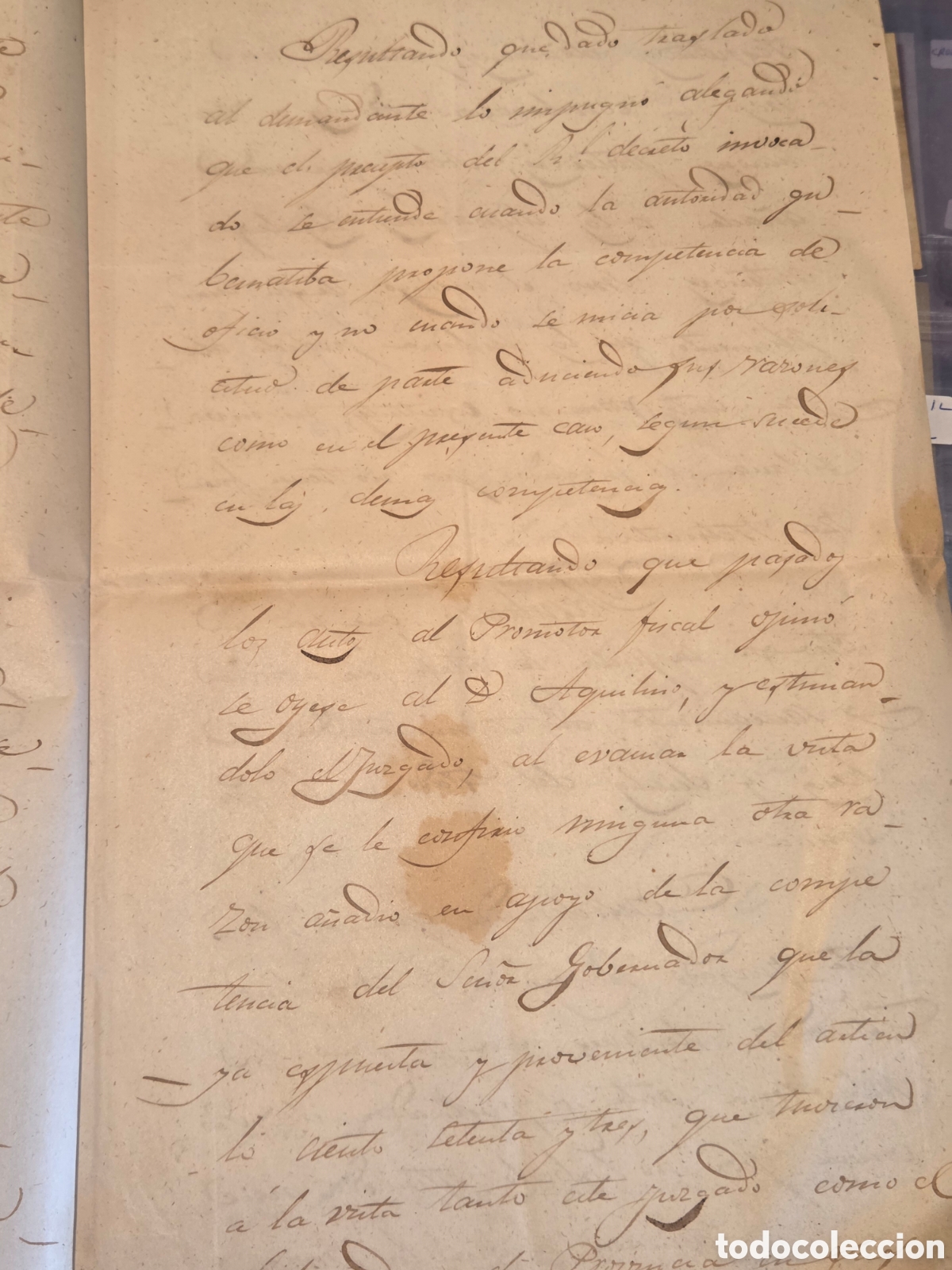 Manuscritos antiguos: FERROL 1860 MANUSCRITO SENTENCIA JUDICIAL - Foto 5