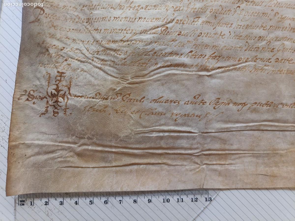 Manuscritos antiguos: Ciurana. Pergamino original del siglo XVI - Foto 2