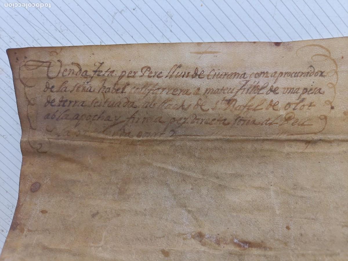 Manuscritos antiguos: Ciurana. Pergamino original del siglo XVI - Foto 4