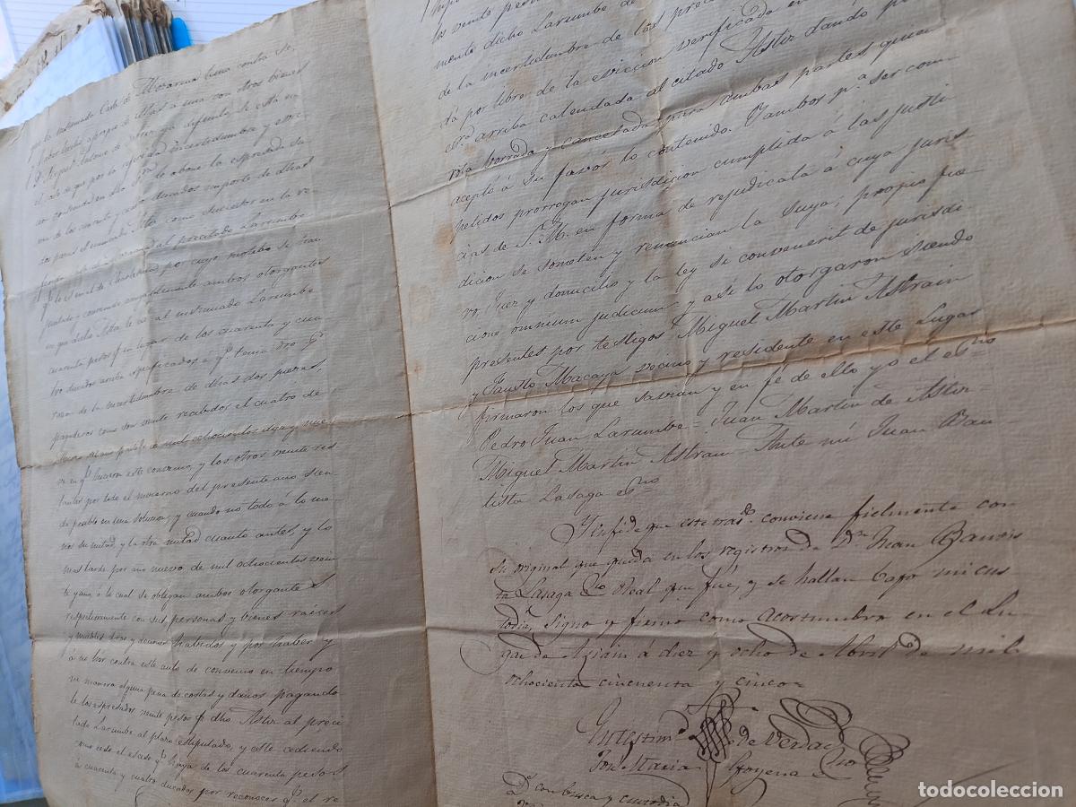 Manuscritos antiguos: Asi&aacute;in, Navarra, 1820. Documento - Foto 2